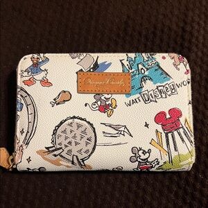 Dooney & Bourke Walt Disney World Sketch Zip Around Wallet